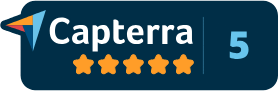 Capterra 5-star badge